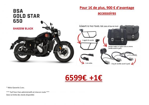 BSA GOLDSTAR 650 SHADOW + BAGAGERIE – Image 5