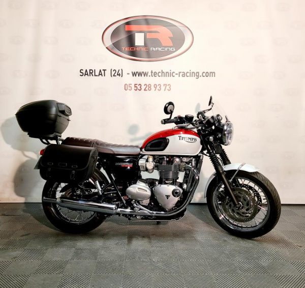 TRIUMPH BONNEVILLE T120 Bud Ekins / Ohlins / Top case – Image 2